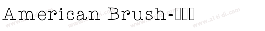 American Brush字体转换